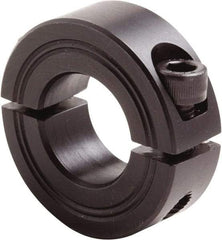 Climax Metal Products - 23mm Bore, Steel, Two Piece Clamp Collar - 1-7/8" Outside Diam - Americas Tooling