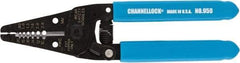 Channellock - 7" OAL, 20-10 AWG Capacity, Wire Stripper & Cutter - Plastic Cushion Handle - Americas Tooling