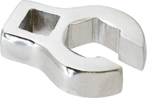 Proto - 15mm 6 Point 3/8" Drive Chrome Flare Nut Crowfoot Wrench - 1-11/32" Head Diam x 1/4" Head Thickness, 1-11/16" OAL - Americas Tooling