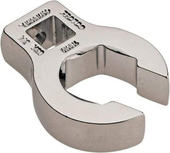 Proto - 18mm 6 Point 3/8" Drive Chrome Flare Nut Crowfoot Wrench - 1-5/8" Head Diam x 1/4" Head Thickness, 1-13/16" OAL - Americas Tooling