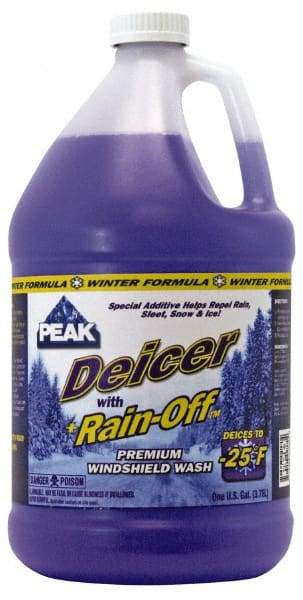 Peak - Water-Based Solution Windshield Washer Fluid - 1 Gal Bottle, -25°  Freezing Point - Americas Tooling