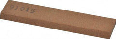 Made in USA - 3-1/2" Long x 3/4" Wide x 3/16" Thick, Aluminum Oxide Sharpening Stone - Rectangle, Medium Grade - Americas Tooling