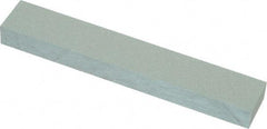 Made in USA - 4-1/4" Long x 3/4" Diam x 3/8" Thick, Silicon Carbide Sharpening Stone - Round, Medium Grade - Americas Tooling