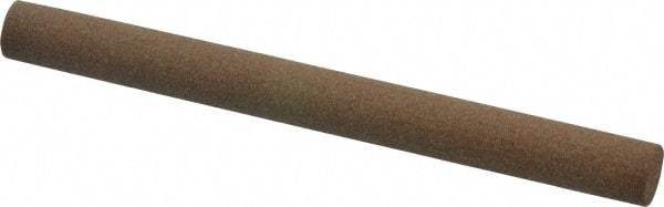 Made in USA - 4" Long x 3/8" Diam x 3/8" Thick, Aluminum Oxide Sharpening Stone - Round, Medium Grade - Americas Tooling