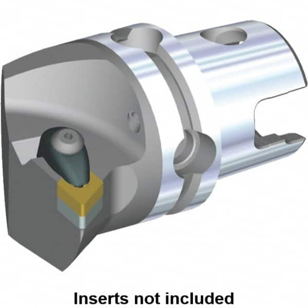 Kennametal - Left Hand Cut, Size KM40, DN.. Insert Compatiblity, Internal or External Modular Turning & Profiling Cutting Unit Head - 27mm Ctr to Cutting Edge, 45mm Head Length, Through Coolant, Series Kenclamp - Americas Tooling