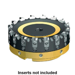 Kennametal - 18 Inserts, 160mm Cut Diam, 40mm Arbor Diam, 3mm Max Depth of Cut, Indexable Square-Shoulder Face Mill - 0/90° Lead Angle, 63mm High, Series AluMill - Americas Tooling