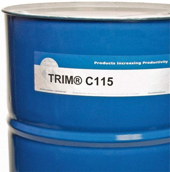 Master Fluid Solutions - Trim C115, 54 Gal Drum Grinding Fluid - Synthetic, For Machining - Americas Tooling