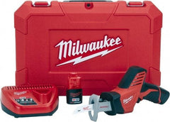 Milwaukee Tool - 12V, 0 to 3,000 SPM, Cordless Reciprocating Saw - 1/2" Stroke Length, 11" Saw Length, Lithium-Ion Batteries Included - Americas Tooling