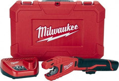 Milwaukee Tool - 3/8" to 1" Pipe Capacity, Tube Cutter - Cuts Copper, 14" OAL, 12 Volt - Americas Tooling