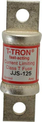 Cooper Bussmann - 600 VAC, 125 Amp, Fast-Acting General Purpose Fuse - Bolt-on Mount, 3-1/4" OAL, 200 at AC (RMS) kA Rating, 7/8" Diam - Americas Tooling