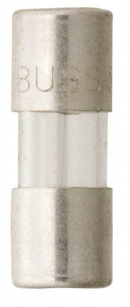 Cooper Bussmann - 250 VAC, 32 VDC, 0.5 Amp, Fast-Acting Miniature Glass Fuse - 15mm OAL, 10 at 125 V kA Rating, 5mm Diam - Americas Tooling