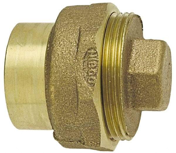 NIBCO - 1-1/4", Cast Copper Drain, Waste & Vent Pipe Cleanout - Ftg x CO with Plug - Americas Tooling