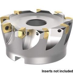 Kennametal - 5 Inserts, 12" Cutter Diam, Indexable High-Feed Face Mill - 3" High - Americas Tooling