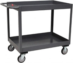 Jamco - 1,200 Lb Capacity, 30" Wide x 24" Long x 39" High Deep Shelf Cart - 2 Shelf, Steel - Americas Tooling