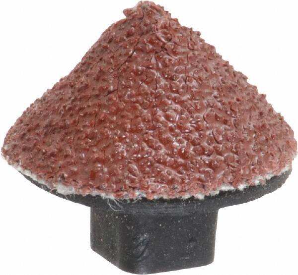 Superior Abrasives - 5/8" Diam 60 Grit 90° Included Angle Cone Center Lap - Aluminum Oxide, Medium Grade, Shank Mounted - Americas Tooling