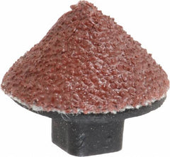 Superior Abrasives - 5/8" Diam 60 Grit 90° Included Angle Cone Center Lap - Aluminum Oxide, Medium Grade, Shank Mounted - Americas Tooling