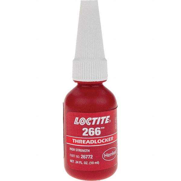 Loctite - 10 mL, Red, High Strength Threadlocker - Series 266 - Americas Tooling