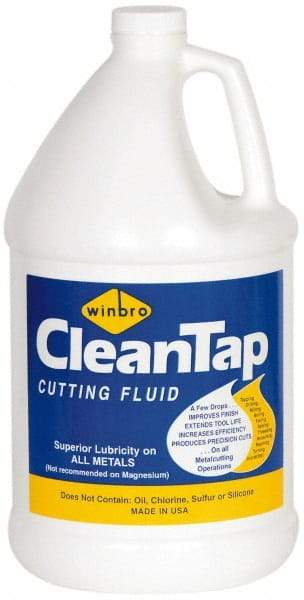 Winfield Brooks - CleanTap, 1 Gal Bottle Cutting & Tapping Fluid - Water Soluble, For Machining - Americas Tooling