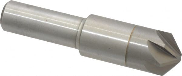 M.A. Ford - 1/2" Head Diam, 3/8" Shank Diam, 6 Flute 100° Solid Carbide Countersink - Americas Tooling