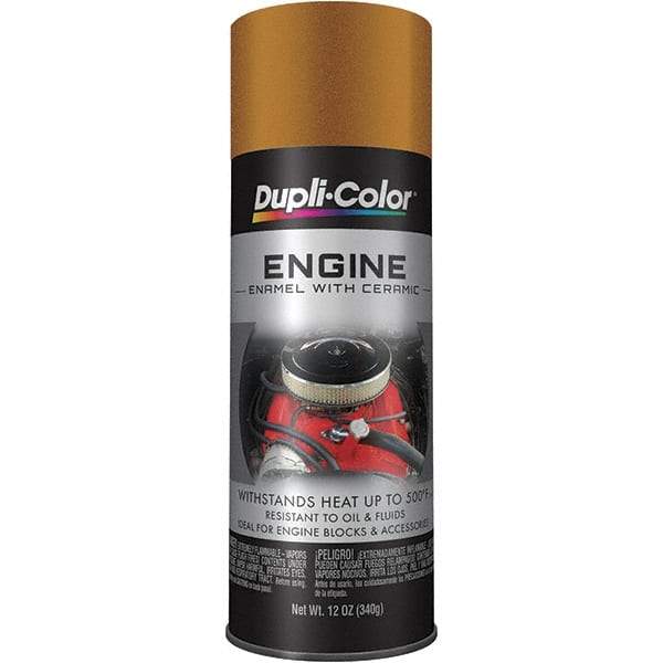 Krylon - 12 oz Universal Gold Automotive Heat Resistant Paint - High Gloss Finish, Comes in Aerosol Can - Americas Tooling