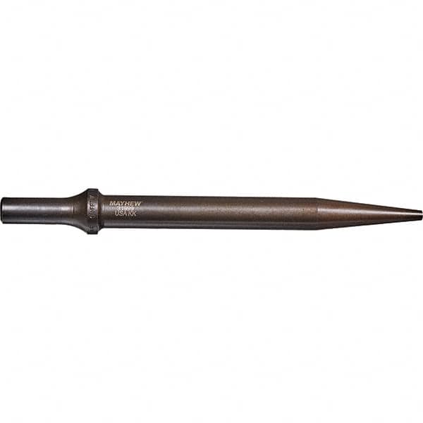 Mayhew - 3/16" Head Width, 7-1/2" OAL, Tapered Punch Chisel - Round Drive, Round Shank, Steel - Americas Tooling