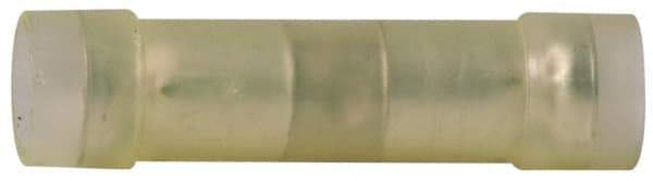 3M - 12 to 10 AWG Compatible, Nylon Fully Insulated, Crimp-On Butt Splice Terminal - Copper Contacts, Zinc Contact Plating, Yellow - Americas Tooling