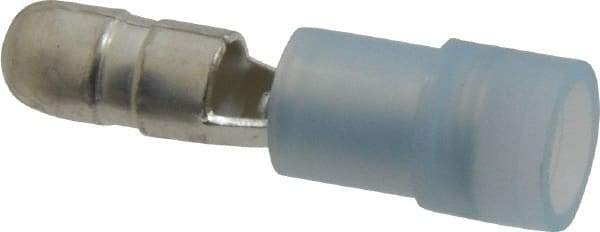 3M - 16 to 14 AWG Crimp Bullet Connector - 0.18" Bullet Diam, Blue Nylon Insulation - Americas Tooling