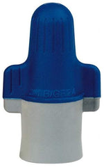 3M - 4, 14 to 2, 6 AWG, 600 Volt, Flame Retardant, Wing Twist on Wire Connector - Blue & Gray, 221°F - Americas Tooling