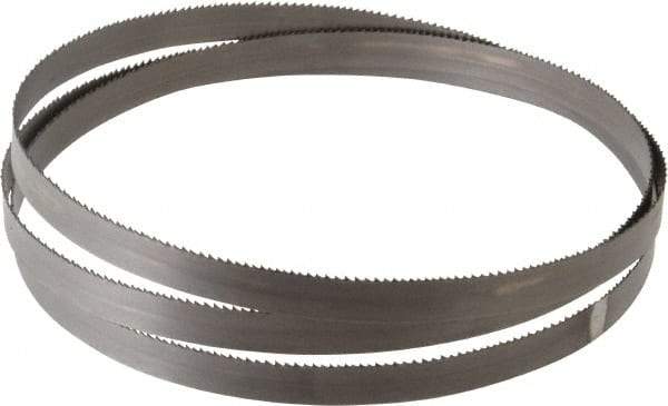 Starrett - 10 to 14 TPI, 5' 5" Long x 1/2" Wide x 0.025" Thick, Welded Band Saw Blade - Bi-Metal, Toothed Edge, Raker Tooth Set, Contour Cutting - Americas Tooling