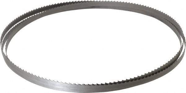 Starrett - 4 TPI, 10' Long x 1/2" Wide x 0.025" Thick, Welded Band Saw Blade - Bi-Metal, Toothed Edge, Raker Tooth Set, Contour Cutting - Americas Tooling