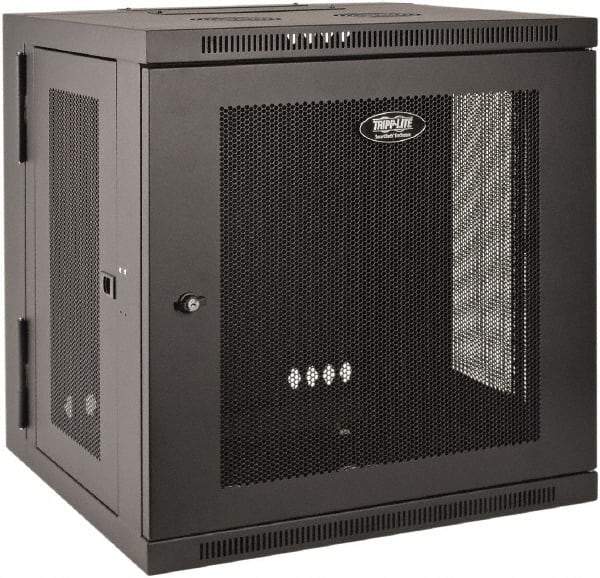 Tripp-Lite - 23.63" Overall Width x 10" Rack Height x 21.63" Overall Depth Data Cable Enclosure - 200 Lb Capacity, Black - Americas Tooling