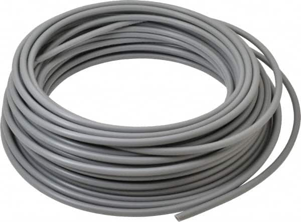 Parker - 1/4" ID x 3/8" OD, 1/16" Wall Thickness, 100' Long, Polyethylene Tube - Gray, 125 Max psi, -80 to 150°F - Americas Tooling