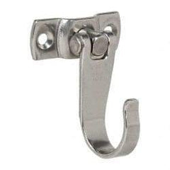 Sugatsune - 1-57/64" Wide x 2-15/32" High x 0.009" Thick, Flex Hook - 1-3/8" Projection, Mirror Finish - Americas Tooling