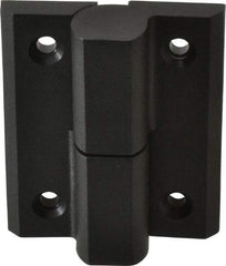 Sugatsune - 2-59/64" Long x 2-23/64" Wide x 0.275" Thick, Fiberglass Reinforced Polyamide Lift-Off Hinge - Black Finish, 2 Knuckles, 4 Holes, 0.787" Pin Diam - Americas Tooling