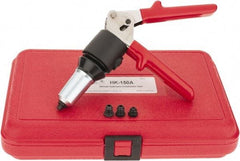 HUCK - 1/8 to 1/4" Manual Rivet Tool Kit - Includes Hand Riveter, 4 Nose Pieces - Americas Tooling