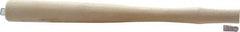 Made in USA - 12" Long Replacement Handle for Ball Pein, Machinist & Riveting Hammers - 3/4" Eye Length x 7/16" Eye Width, Hickory, Material Grade Type A - Americas Tooling