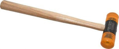 Stanley - 8 oz Head 1-3/8" Face Diam Plastic Dead Blow Hammer - 12" OAL, Hickory Handle - Americas Tooling