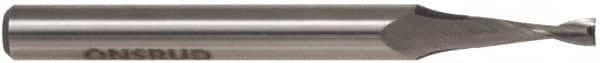 Onsrud - 3/8" Cutting Diam x 1" Length of Cut, 2 Flute, Upcut Spiral Router Bit - Uncoated, Right Hand Cut, High Speed Steel, 3" OAL x 3/8" Shank Diam, Double Edge, 19 to 32° Helix Angle - Americas Tooling