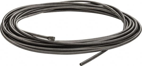 Ridgid - 3/8" x 75' Drain Cleaning Machine Cable - Solid Core, 1-1/2" to 3" Pipe, Use with K380 - Americas Tooling