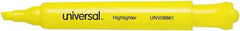 UNIVERSAL - Yellow Highlighter - Chisel Tip, Water Base Ink - Americas Tooling