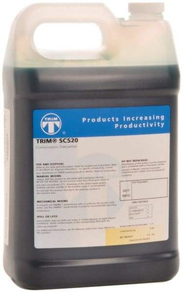 Master Fluid Solutions - Trim SC520, 1 Gal Bottle Cutting & Grinding Fluid - Semisynthetic, For CNC Turning, Drilling, Milling, Sawing - Americas Tooling