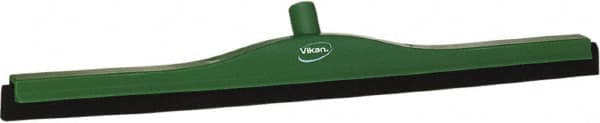 Vikan - 28" Foam Rubber Blade Bench Squeegee - Double Edge, Green, Plastic Holder - Americas Tooling