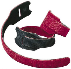 VELCRO Brand - 900 Piece 3/4" Wide x 8" Piece Length, Self Fastening Tie/Strap Hook & Loop Strap - Perforated/Pieces Roll, Cranberry, Fire Retardant, Printable Surface - Americas Tooling