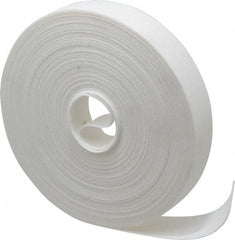 VELCRO Brand - 1" Wide x 25 Yd Long Self Fastening Tie/Strap Hook & Loop Roll - Continuous Roll, White, Printable Surface - Americas Tooling