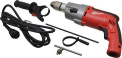 Milwaukee Tool - 120 Volt 1/2" Keyed Chuck Electric Hammer Drill - 0 to 16,000 & 0 to 40,000 BPM, 0 to 1,000 & 0 to 2,500 RPM - Americas Tooling