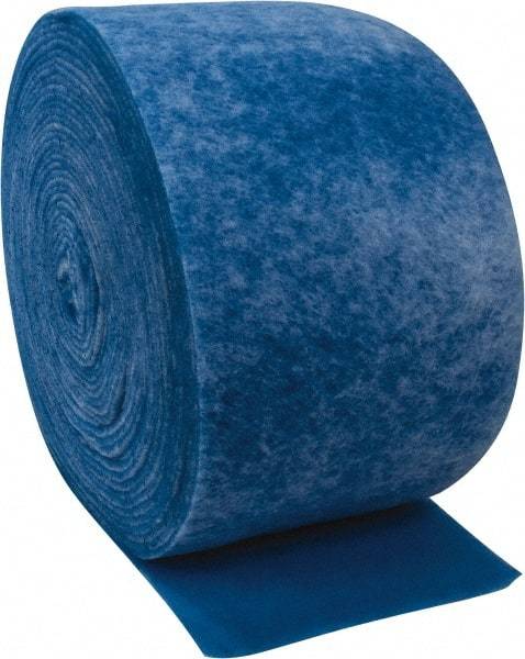 Made in USA - 135' Long x 20" Wide x 1/2" Thick Polyester Media Air Filter Media Roll - MERV 4, 80% Arrestance Efficiency, 500 FPM Max Air Flow, 0.1" wpg Init Resist, 1" wpg Final Resist, 30% Particle Capture Efficiency, Use with Any Unit - Americas Tooling