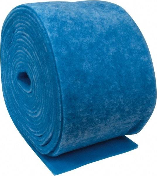 Made in USA - 90' Long x 20" Wide x 1" Thick Polyester Media Air Filter Media Roll - MERV 7, 86% Arrestance Efficiency, 500 FPM Max Air Flow, 0.14" wpg Init Resist, 1" wpg Final Resist, Use with Any Unit - Americas Tooling