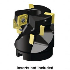 Kennametal - 24 Inserts, 80mm Cut Diam, 32mm Arbor Diam, 61.65mm Max Depth of Cut, Indexable Square-Shoulder Face Mill - 0/90° Lead Angle, 80mm High, SD.T 1204.. Insert Compatibility, Series KSSM-KSSP - Americas Tooling