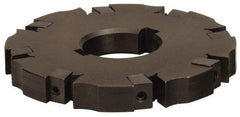 APT - Arbor Hole Connection, 0.72" Cutting Width, 2-1/16" Depth of Cut, 6" Cutter Diam, 1-1/4" Hole Diam, 12 Tooth Indexable Slotting Cutter - SM61 Toolholder, CTA 6 Insert, Neutral Cutting Direction - Americas Tooling