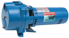 Goulds Pumps - 230 Volt, 13.9 Amp, 1 Phase, 2 HP, Self Priming Centrifugal Pump - 48J Frame, 1-1/2 Inch Inlet, 87 Max GPM, ODP Motor, Cast Iron Housing, Noryl Impeller, 106 Ft. Shut Off, Carbon Ceramic Mechanical Seal - Americas Tooling